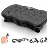 Vibration Plate Exercise Machine, Black, 280 Lb. C