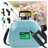 2 Gallon Battery Powered Sprayer- 3 Adjustable Spe