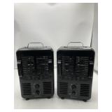 2 Ct Lifesmart Milkhouse Utility 1500W Heater (Bla