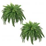 45" Fake Fern, 2 Set, Boston Fern with 59 Fronds
