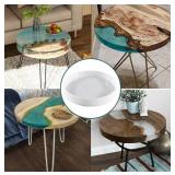 Resin Table Top Mold, Translucent White Silicone,