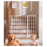 InnoTruth Baby Gate - 30x29.4-40.75", White, 2-Wa