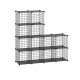 Wire 12 Cube Storage Organizer For Books, Toys, Cr