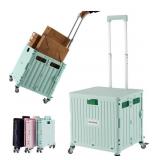 Macopro Folding Utility Cart, 4 360* Wheels, Colla