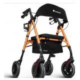 Flying Joy Rollator with Seat and Brakes, 300 lbs.