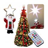 Superstar Santa Pop Up Christmas Tree, 7 Ft, Preli