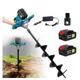 40v Cordless Earth Auger, 6" Post Hole Digger - 2