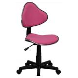 Pink Fabric Ergonomic Task Chair 33"-37.5"H x 20