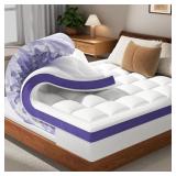 Dual Layer 4 Inch Memory Foam Mattress Topper