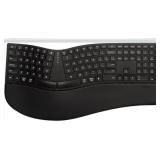 Delux Full Size Wireless Ergonmic Keyboard, Cushio