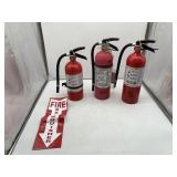 3 Ct Kidde Fire Extinguisher Lot- (2) Pro 340, 5 P