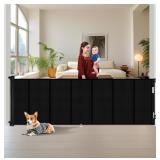 150" Retractable Baby Gate, 42" Tall, With Reinf