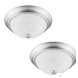 Project Source 2 Pack 13" Satin Nickel Indoor 2-L