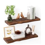 2 Pack Floating Shelves for Wall Rustic Farmhouse