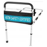 2 Ct (1) Vive Compact Toilet Rail, Grey, Padded Ha