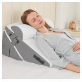 Sasttie Wedge Pillow Set, 3 Pcs Adjustable Pillow