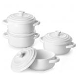 4 Ct Malacasa Mini Cocotte Set 14 oz Small Cassero