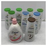 9 Count Body Wash Lot, (5) Dove Refresh, Cucumber