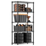 1250lb Utility Storage Shelving Unit, 5-Tier, Stee