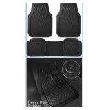 Car Pass Heavy Duty Rubber Car Floor Mats, Univers