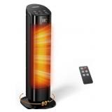 24" 1500W Indoor Electric Ceramic Space Heater Wi