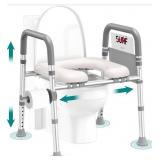 Soundfuse Toilet Seat Riser for Seniors, Raised To