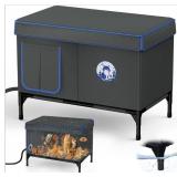 Heated Outdoor Cat House For Winter, 100% Waterpro