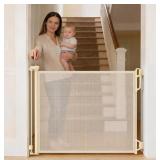 Retractable Safety Baby Gatee or Mesh Dog Gate, Du