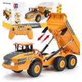 Double E Volvo RC Dump Truck Toy- Remote Control,
