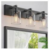 Espird Bathroom Vanity Light, 4 Matte Black Light