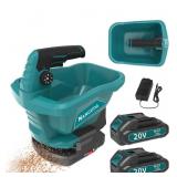 20V Electric Seed Spreader for Lawns, 6 Speed Adju
