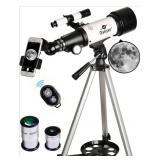 Gskyer Telescope- 70mm Aperture 400mm AZ Mount Ref