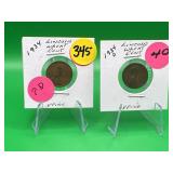 1934 P & D Lincoln Wheat Pennies V Fine