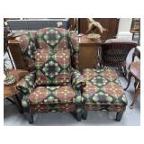 Upholstered Side Chair w/Throw Pillows