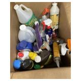 Box of Assorted Garage Chemicals