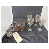 9 Pcs - Holiday Stemware & Mugs