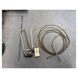 4 Pcs - Drain Snake - Hand Saws - Ramrod