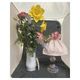 2 Pcs - Small Corded Table Lamp w/Shade