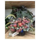 2 Pcs - Faux Greenery & Flowers