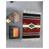 3 Pcs - Wall Hanging - Framed Pic & More