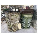 3 - Buckets - Plastic & Metal