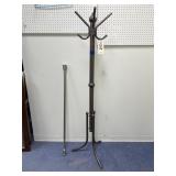 Metal Hall Tree & Shower Curtain Rod