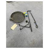 2 - Metal Fire Tools & Pan