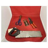 4 Pcs - Tin Snips - Scissor Cutter - Hand Saw