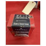 Federal 20 Ga Ammo - full box