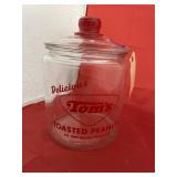Tom's Peanuts Glass Jar