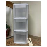3-Drawer Plastic Storage
