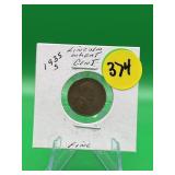 1935-S Lincoln Wheat Cent Fine