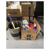 Metal Trash Can - Soap Dispenser - Flashlights