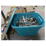 Plastic Tub w/Metal Display Hangers